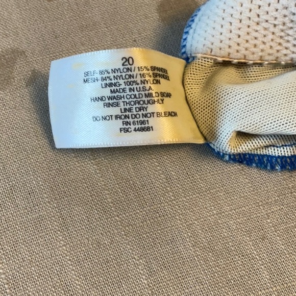 Diane Von Furstenberg Vibrant Blue Mesh One Piece - Picture 4 of 4